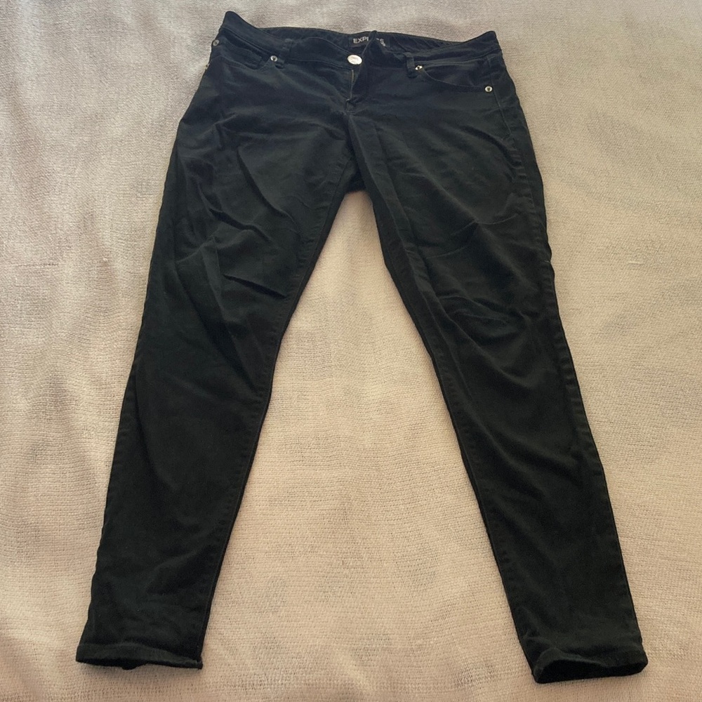 Express Jeans Black Skinny Pants